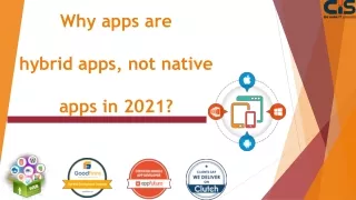 why apps are hybrid apps not native apps in 2021