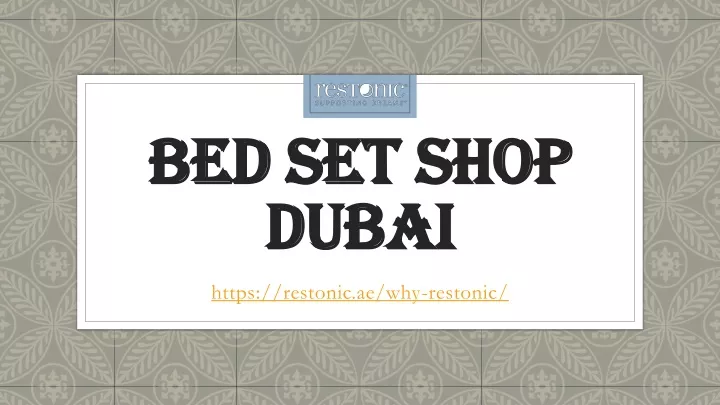 bed set shop dubai