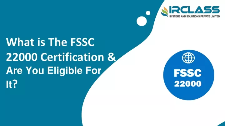 what is the fssc 22000 certification