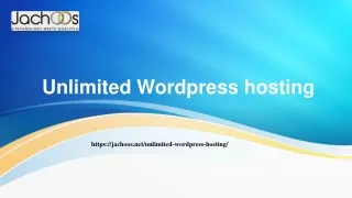 Unlimited WordPress hosting