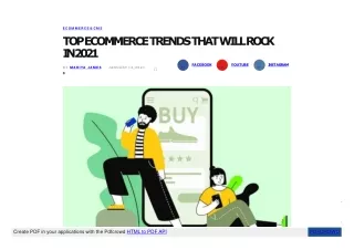 Top eCommerce Trends 2021 | Online Retail & eCommerce Future Trends