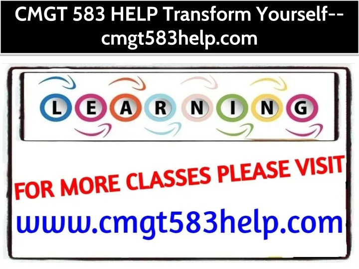 cmgt 583 help transform yourself cmgt583help com