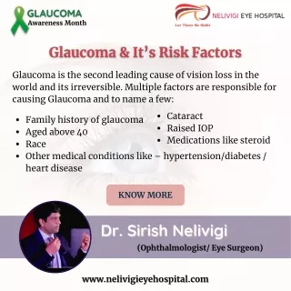 Glaucoma Risk Factors - Best Eye Hospital Near Me in Bellandur, Bangalore -Nelivigi Eye Hospital