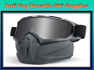 Anti Fog Durable Ski Goggles