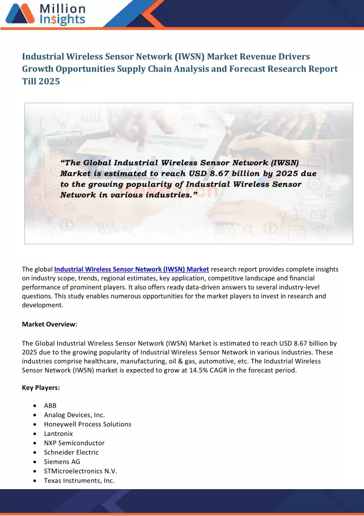 industrial wireless sensor network iwsn market