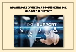 PDF: Advantages Of Hiring A Professional For Managed IT Support