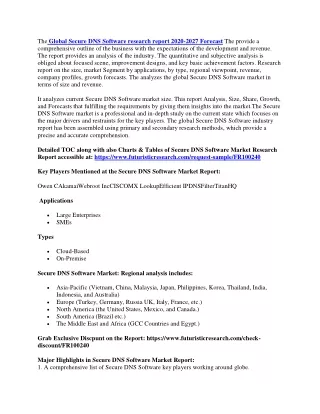 the global secure dns software research report