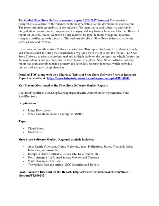 the global shoe store software research report