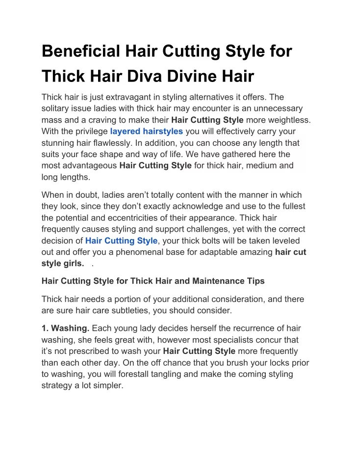 beneficial hair cutting style for thick hair diva