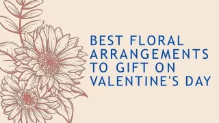 Best floral arrangements to gift on valentine's day