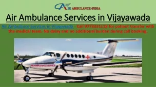 Air Ambulance Services in Vijayawada