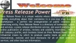 How TO Write Press Release Power USA - slide 1