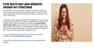 five ways seo and website five ways