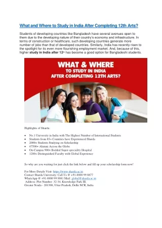 what and where to study in india after completing