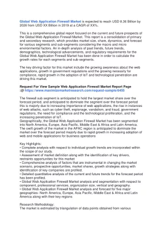 global web application firewall market