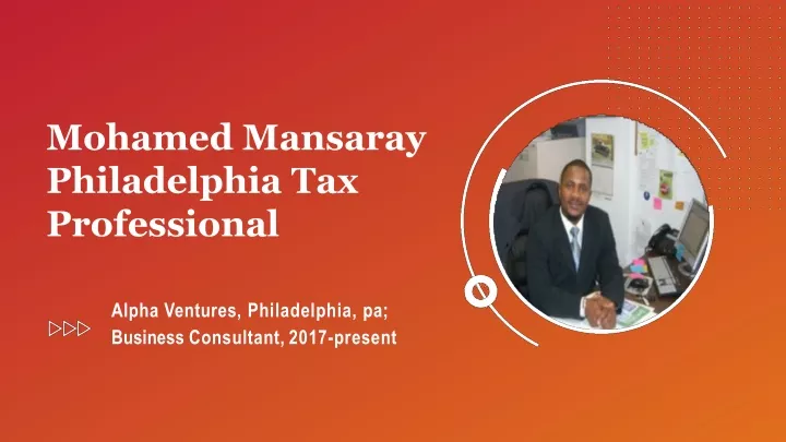 mohamed mansaray philadelphia tax professional
