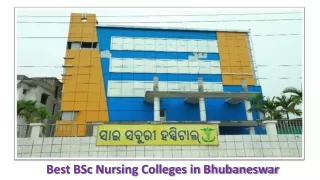 DMET Approved Best BSc Nursing Colleges in Bhubaneswar, Odisha