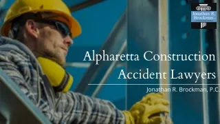 Alpharetta Construction Accident Lawyers