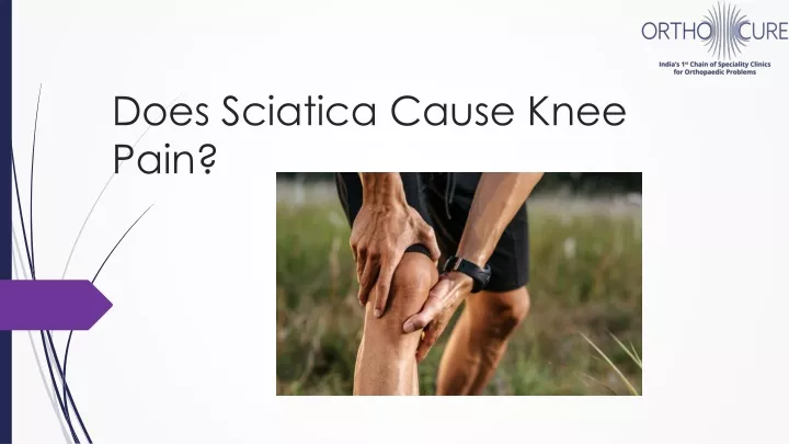 does sciatica cause knee pain