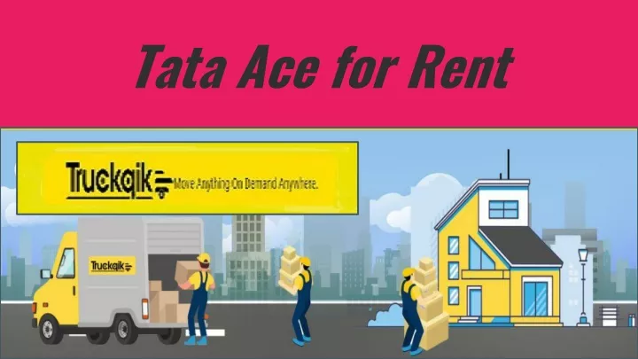 tata ace for rent