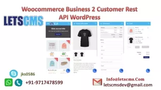 Woocommerce Business to Customer Rest API | WordPress B2C Rest API Plugin | Woocommerce B2C Plugin