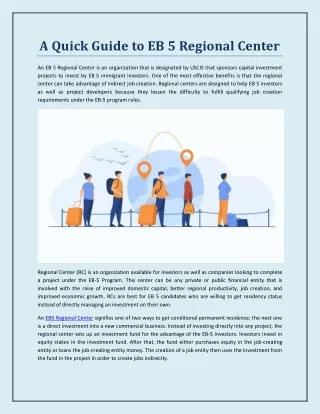 a quick guide to eb 5 regional center
