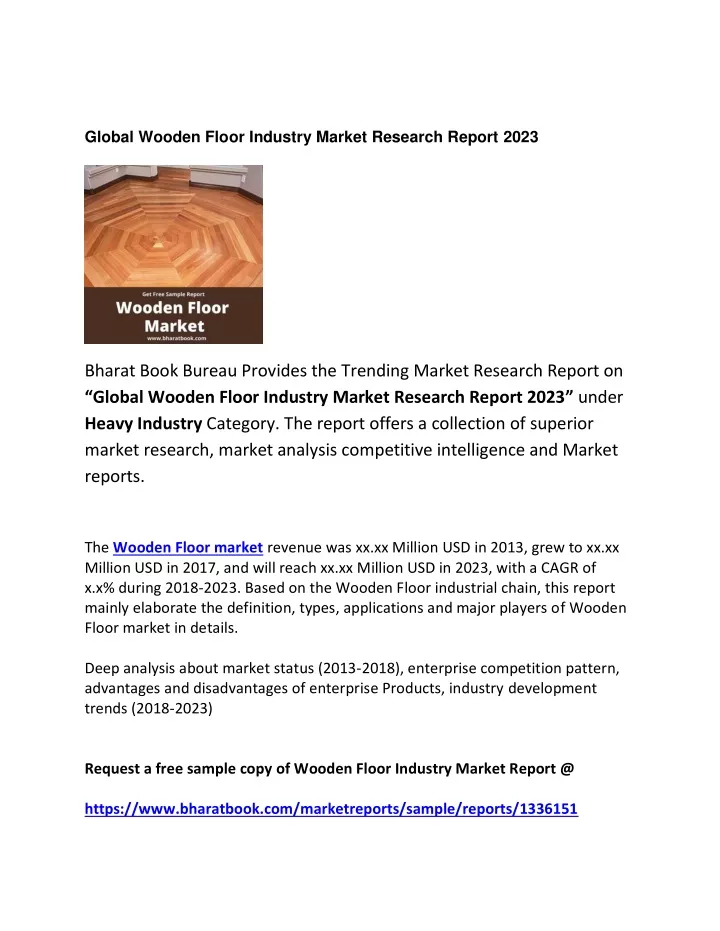 global wooden floor industry market research