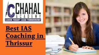 Online IAS Coaching in Thrissur– Chahal Academy
