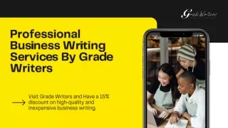 Get Professional Business Writing Services From Grade Writers