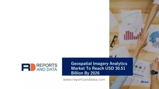 g eospatial imagery analytics market to reach