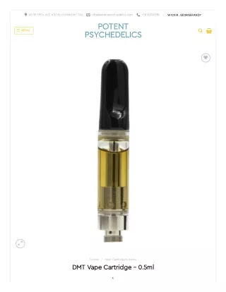 Buy Dmt Vape Cartridge – 0.5ml Online - Potent Psychedelics