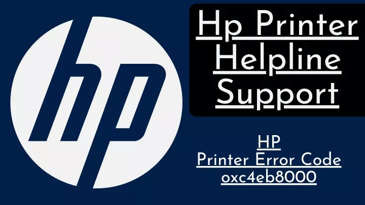 hp printer helpline support