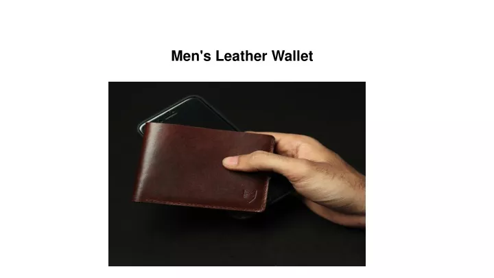 men s leather wallet