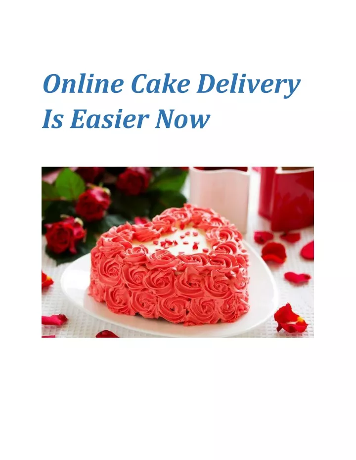 online cake delivery is easier now