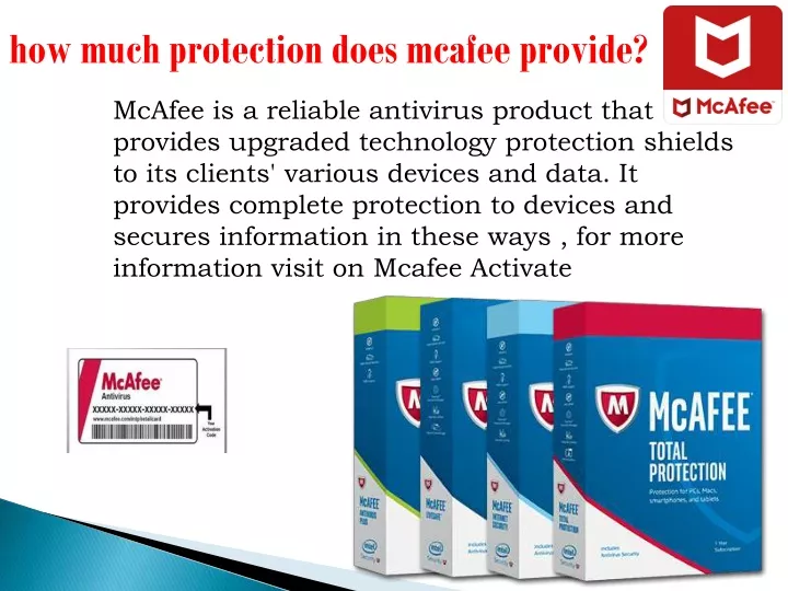 how much protection does mcafeeprovide