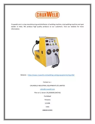 cruxweld com is a top manufacturing