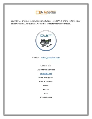 dls internet provides communication solutions