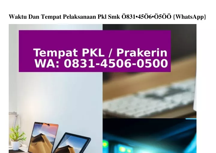 waktu dan tempat pelaksanaan