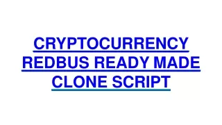 cryptocurrency redbus ready made clone script