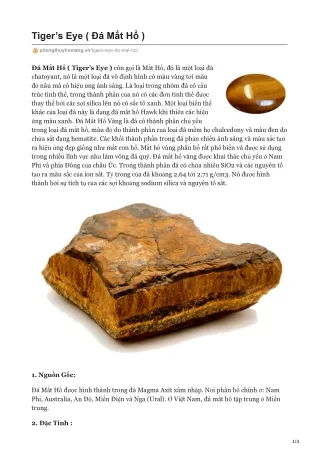 tiger s eye m t h