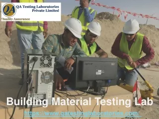 Building Material Testing Lab – QA Testing Lab
