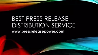 Best Press Release Distribution Service