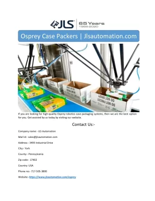 osprey case packers jlsautomation com
