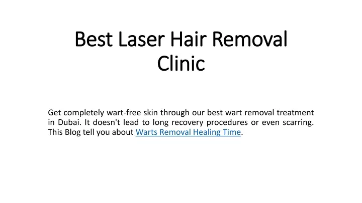 best laser hair removal clinic