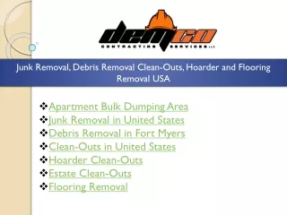 junk removal debris removal clean outs hoarder