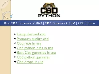 best cbd gummies of 2020 cbd gummies