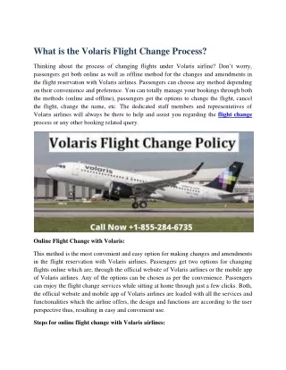 What is the Volaris Flight Change Process?