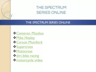 the spectrum series online