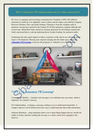 why is animation vr learning important for today