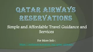 Qatar Airways Reservations